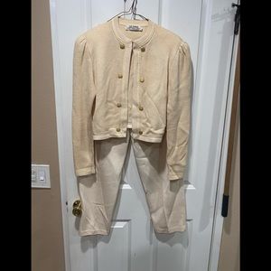 St. John Yellow Knit - Petit size 4